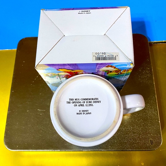 EURO DISNEY DISNEY STORE MUG COMMEMORATES THE OPENING OF EURO APRIL 12,1992 RARE - Picture 15 of 15